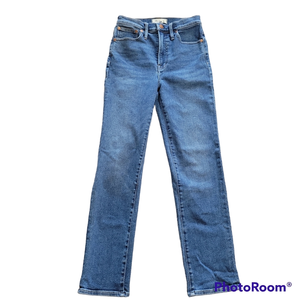 Madewell Women's Sz 26 The Perfect Vintage High Rise Stretch Straight Denim Jean